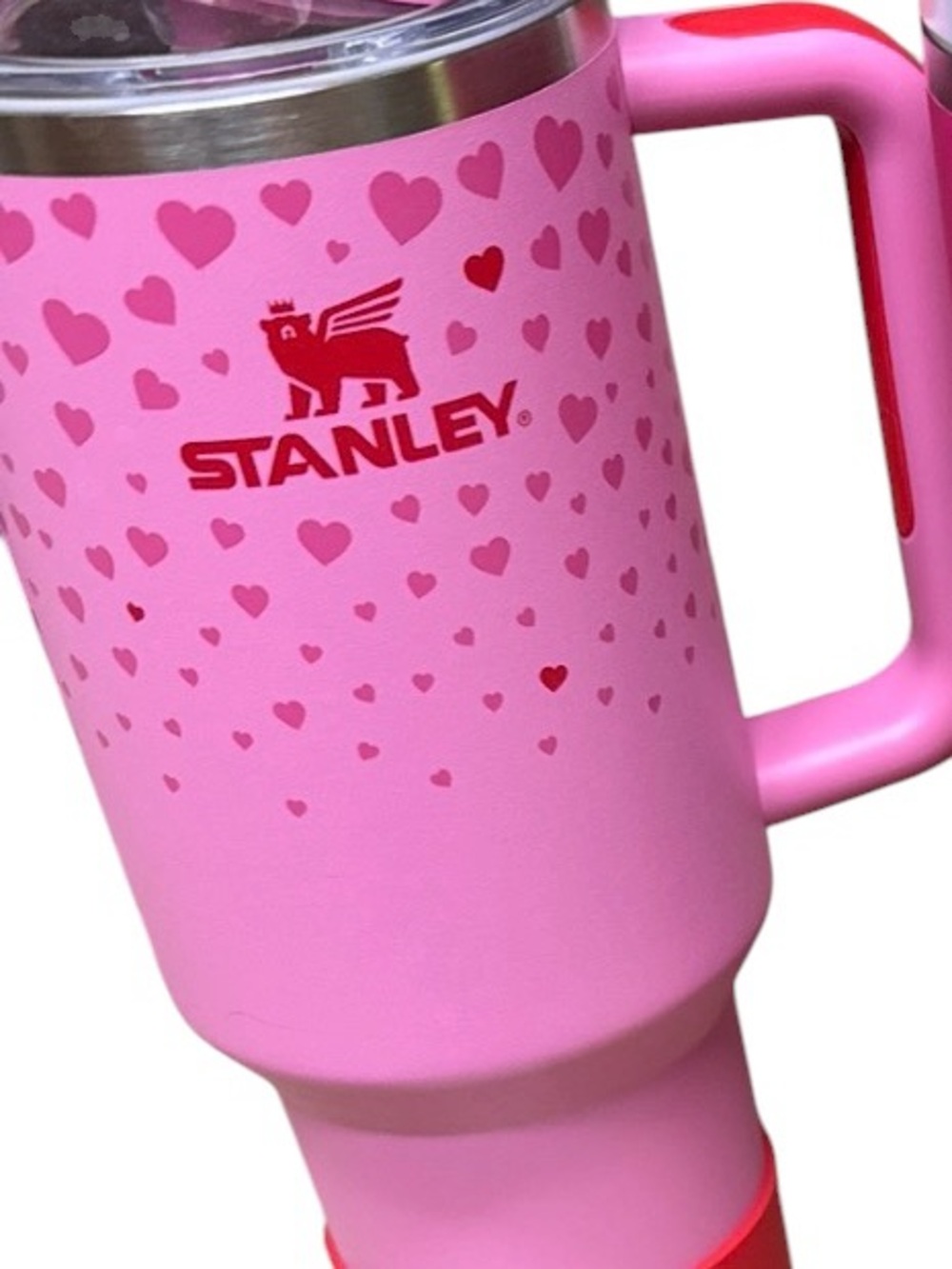 Stanley 40 oz Stainless Steel H2.0 Flowstate Quencher Tumbler - Pink Hearts
